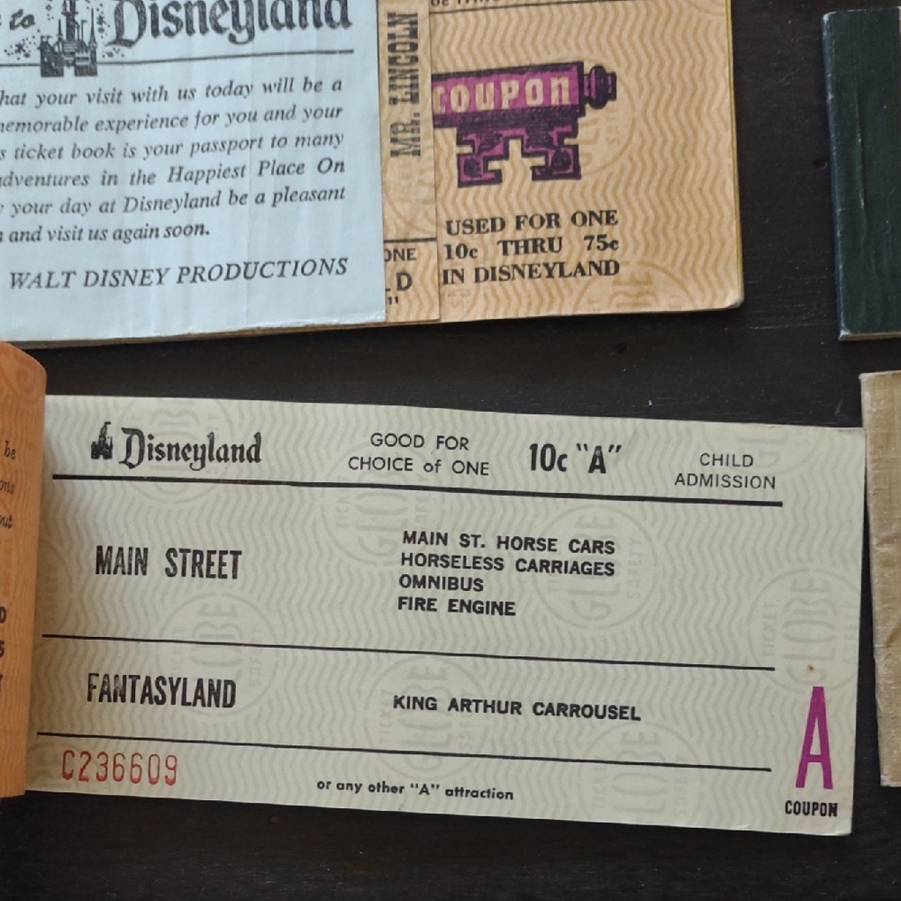 Vintage Disneyland Ticket Book - Picture 5 of 9